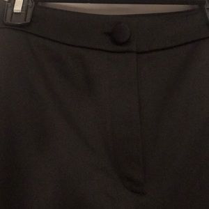 Black Zara satin style pants. Cropped length. Xs